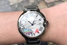 真假对比:V6卡地亚V7版本蓝气球42mm详细实拍解说-涛哥表业