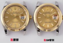 GM劳力士日志36mm五珠链3235一体机芯V3版对比原版-涛哥表业
