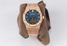 R8厂爱彼皇家橡树陀飞轮V2升级版腕表玫瑰金蓝面-涛哥表业