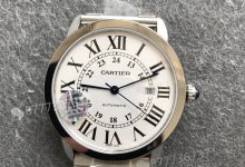 AF厂卡地亚伦敦RONDE男士42mm系列白面钢带-涛哥表业