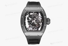 BBR厂查理‬德米勒黑陶瓷RM055一体机芯真摆轮-涛哥表业