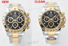 真假对比：Clean/C厂迪通拿间金4131机芯126503-涛哥表业